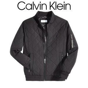 Calvin Klein Men's Quilted Bomber Jacket BLACK Size M